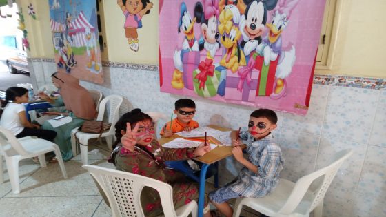 Activité récréative pour les enfants de l’association.