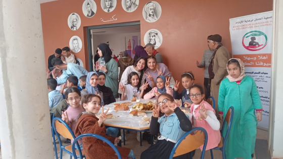 Activité de divertissement pour les orphelins de l’Association Alhanane pour la sollicitude des orphelins.